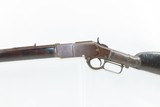 c1887 Antique WINCHESTER Model 1873 .44-40 WCF Rifle Octagonal Barrel With Silver Décor on the Stock - 4 of 25