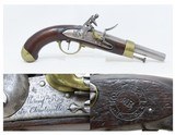 NAPOLEONIC WARS French CHARLEVILLE Model AN XIII Flintlock MILITARY Pistol
1814 Dated Cavalry Pistol