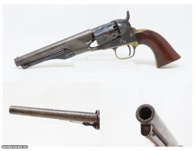 FIRST YEAR Produced CIVIL WAR Antique COLT M1862 .36 POLICE Revolver
SCALED DOWN Version of the COLT Model 1860 ARMY