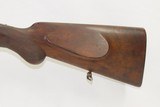 c1927 GERMAN DRILLING by DULA C&R 16G & 9.3x72R Horn Single Set Trigger Double Barrel 16 Gauge with Rifle Barrel Underneath - 3 of 22