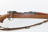 Pre-World War II US SPRINGFIELD M1903 .30-06 Bolt Action C&R MILITARY Rifle “10-35” DATED Barrel with LEATHER SLING - 4 of 21