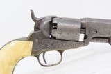 GUSTAVE YOUNG Factory Engraved COLT 1849 Revolver ANTIQUE IVORY GRIPS c1853 MODEL 1849 .31 Caliber PERCUSSION “Pocket Revolver” - 20 of 21