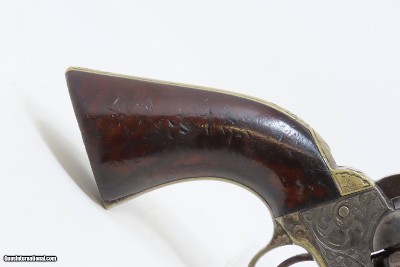 SCROLL ENGRAVED Antique MANHATTAN NAVY Revolver .36 CIVIL WAR c1862 With Multi-Panel ENGRAVED CYLINDER SCENE - Image 16 of 18