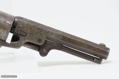 SCROLL ENGRAVED Antique MANHATTAN NAVY Revolver .36 CIVIL WAR c1862 With Multi-Panel ENGRAVED CYLINDER SCENE - Image 18 of 18