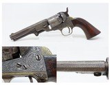 SCROLL ENGRAVED Antique MANHATTAN NAVY Revolver .36 CIVIL WAR c1862 With Multi-Panel ENGRAVED CYLINDER SCENE