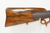 Game Scene ENGRAVED Antique A. REHBICHLER Germanic PERCUSSION TARGET RifleGERMAN Mid-1800s DEAR and FLORAL SCROLL ENGRAVING - 2 of 18
