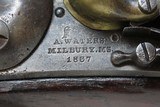 Antique ASA WATERS U.S. Model 1836 .54 Caliber Smoothbore FLINTLOCK Pistol
STANDARD ISSUE of the MEXICAN-AMERICAN WAR! - 6 of 19