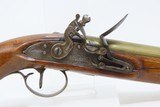 BRASS BARRELED Antique KETLAND-SHARPE EXTRA PROOF FLINTLOCK Pistol Early-1800s Trade Pistol .47 Caliber - 4 of 19