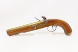 BRASS BARRELED Antique KETLAND-SHARPE EXTRA PROOF FLINTLOCK Pistol Early-1800s Trade Pistol .47 Caliber - 16 of 19