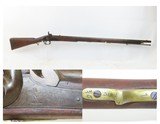 Mid-1800s EAST INDIA COMPANY Pattern 1842 .75 RAMPANT LION Marked Musket
Large Bore .75 Caliber PERCUSSION MUSKET