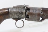 T.L. HOIST Antique TRANSITIONAL Revolver “5” Belgian ENGRAVED H&J Liege Proofed DOUBLE ACTION Bar Hammer Pistol - 18 of 19