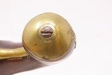 ENGLISH Antique RICHARDS Flintlock BELTHOOK Pistol .50 Caliber Brass Barrel Flintlock w/ PRE-1813 LONDON Proof Marks - 12 of 19