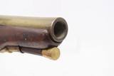 ENGLISH Antique RICHARDS Flintlock BELTHOOK Pistol .50 Caliber Brass Barrel Flintlock w/ PRE-1813 LONDON Proof Marks - 7 of 19