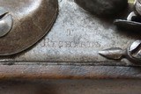 ENGLISH Antique RICHARDS Flintlock BELTHOOK Pistol .50 Caliber Brass Barrel Flintlock w/ PRE-1813 LONDON Proof Marks - 6 of 19
