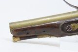 ENGLISH Antique RICHARDS Flintlock BELTHOOK Pistol .50 Caliber Brass Barrel Flintlock w/ PRE-1813 LONDON Proof Marks - 19 of 19