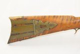 Antique Kentucky Long Rifle HOMESTEAD PIONEER .32 Octagonal Barrel Maple With Double Set Triggers - 3 of 20