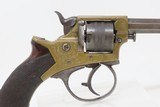 ENGRAVED Antique British W. TRANTER’S PATENT .297 RF Double Action Revolver BRITISH PROOFED Self Defense Revolver - 18 of 19