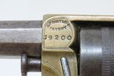 ENGRAVED Antique British W. TRANTER’S PATENT .297 RF Double Action Revolver BRITISH PROOFED Self Defense Revolver - 6 of 19