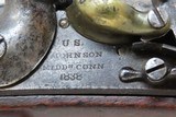 MEXICAN-AMERICAN WAR Antique R. JOHNSON U.S. M1836 .54 FLINTLOCK Pistol - 6 of 18