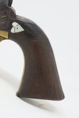 PEARL HEART INLAYS Antique COLT U.S. M1860 .44 Army CIVIL WAR WILD WEST With Period Leather Holster! - 17 of 21