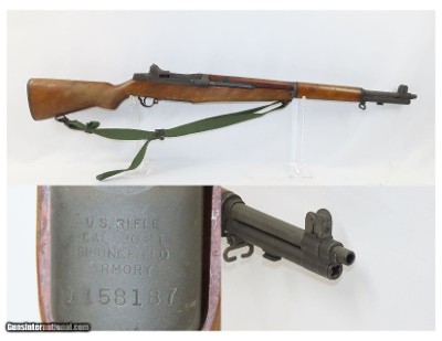 SPRINGFIELD U.S. M1 GARAND .30-06 Cal Infantry Rifle C&R WWII KOREA 1942/53 The greatest battle implement ever devised - Patton