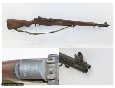 KOREAN WAR II Era SPRINGFIELD U.S. M1 GARAND .30-06 Cal. Infantry Rifle C&R With “DOD Eagle” Marked Stock and CANVAS SLING