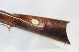 ENGRAVED Antique SAMUEL MIER Half-Stock .36 Long Rifle SILVER Kentucky Style HUNTING/HOMESTEAD Long Rifle - 16 of 20