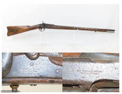RARE 1 of 770 U.S. JAMES MERRILL .54 cal RIFLE CIVIL WAR Antique 33” 2-Band Issued to Units from Michigan, Arkansas, and Massachusetts