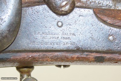 RARE 1 of 770 U.S. JAMES MERRILL .54 cal RIFLE CIVIL WAR Antique 33” 2-Band Issued to Units from Michigan, Arkansas, and Massachusetts - Image 6 of 20