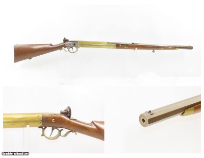 19th Century CRANK HANDLE Sliding Barrel 7.5mm “Gallery/Parlor” AIR GUN
Primarily Used for INDOOR TARGET SHOOTING