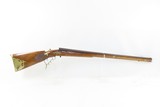 K. KIENDLBACHER Bellows LANCASTER, PENNSYLVANIA Tip-Up AIR GUN .34 8.5mm 19th Century RELIEF CARVED GERMANIC STOCK - 2 of 18