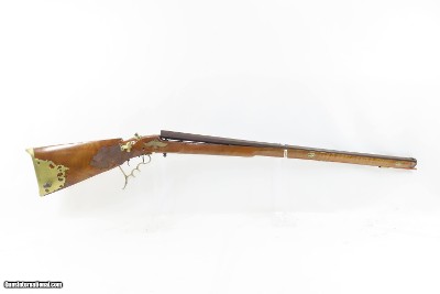 K. KIENDLBACHER Bellows LANCASTER, PENNSYLVANIA Tip-Up AIR GUN .34 8.5mm 19th Century RELIEF CARVED GERMANIC STOCK - Image 2 of 18