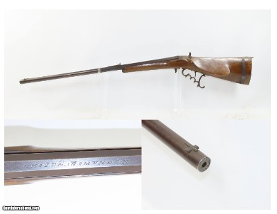 AUSTRIAN 19th Century F. HOVER Bellows Crank Handle Tip-Up Barrel AIR GUN
Primarily Used for INDOOR TARGET SHOOTING