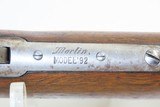 J.M. MARLIN Model 92 LEVER ACTION .22 RF REPEATING Rifle C&R 28 INCH BARREL CLASSIC Repeater Chambered in .22 Caliber Rimfire - 10 of 19