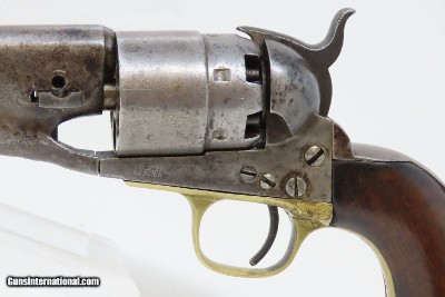 1861 Antique CIVIL WAR COLT Model 1860 ARMY .44 Caliber Percussion REVOLVER 4-Screw Civil War Production - Image 4 of 18
