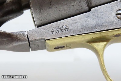 1861 Antique CIVIL WAR COLT Model 1860 ARMY .44 Caliber Percussion REVOLVER 4-Screw Civil War Production - Image 6 of 18