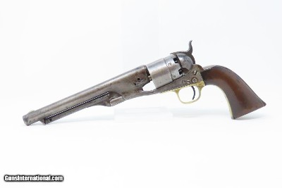 1861 Antique CIVIL WAR COLT Model 1860 ARMY .44 Caliber Percussion REVOLVER 4-Screw Civil War Production - Image 2 of 18