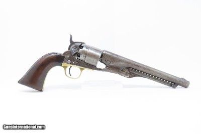 1861 Antique CIVIL WAR COLT Model 1860 ARMY .44 Caliber Percussion REVOLVER 4-Screw Civil War Production - Image 15 of 18