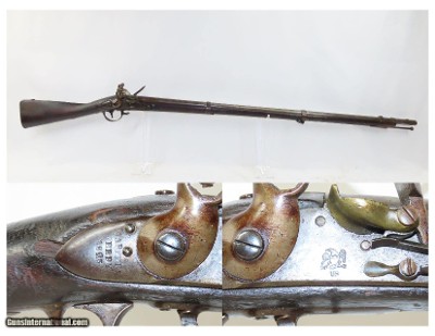 1825 DATED Antique U.S. HARPERS FERRY ARSENAL Model 1816 FLINTLOCK Musket
United States Armory Produced MILITARY Longarm