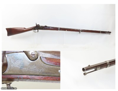 Scarce C.B. HOARD Antique CIVIL WAR Era U.S. M1861 WATERTOWN Rifle-Musket
Only 12,800 by Charles B. Hoard of Watertown, NY