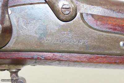Scarce C.B. HOARD Antique CIVIL WAR Era U.S. M1861 WATERTOWN Rifle-MusketOnly 12,800 by Charles B. Hoard of Watertown, NY - Image 6 of 21