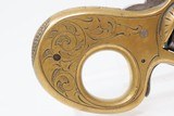 ENGRAVED Antique JAMES REID “My Friend” KNUCKLE DUSTER .22 Caliber REVOLVER 1870s Catskill, New York BRASS KNUCKLE PISTOL Combination - 12 of 13