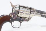 Rare 1890 GOVT CAVALRY OVERRUN COLT SINGLE ACTION ARMY Revolver SAA Antique Rinaldo A. Carr Inspected Nickel Finish 7 1/2” .45 - 20 of 21