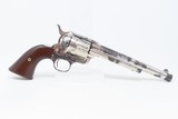 Rare 1890 GOVT CAVALRY OVERRUN COLT SINGLE ACTION ARMY Revolver SAA Antique Rinaldo A. Carr Inspected Nickel Finish 7 1/2” .45 - 18 of 21