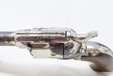 Rare 1890 GOVT CAVALRY OVERRUN COLT SINGLE ACTION ARMY Revolver SAA Antique Rinaldo A. Carr Inspected Nickel Finish 7 1/2” .45 - 9 of 21