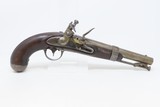 MEXICAN-AMERICAN WAR Era Antique R. JOHNSON U.S. M1836 .54 FLINTLOCK Pistol Likely Used well into the AMERICAN CIVIL WAR - 2 of 20