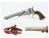 1863 COLT Antique CIVIL WAR Percussion M1849 POCKET w/HOLSTER & “CS” BUCKLE WILD WEST/FRONTIER Six-Shooter w/CARTRIDGE BOX RIG