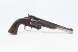 Antique SMITH & WESSON No. 3 “AMERICAN” SINGLE ACTION Revolver HOLSTER RIG
.44 S&W “AMERICAN” Caliber with WALNUT GRIP - 16 of 19