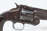 Antique SMITH & WESSON No. 3 “AMERICAN” SINGLE ACTION Revolver HOLSTER RIG
.44 S&W “AMERICAN” Caliber with WALNUT GRIP - 18 of 19