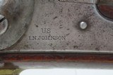 1855 Dated Antique I.N. JOHNSON U.S. M1842 DRAGOON Pistol BLEEDING KANSAS
1855/51 Dated MARTIALLY MARKED Horse Pistol - 6 of 20